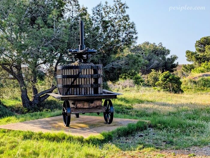 Ancien pressoir à vin au Pech des Moulins à Gruissan dans l’Aude en Occitanie